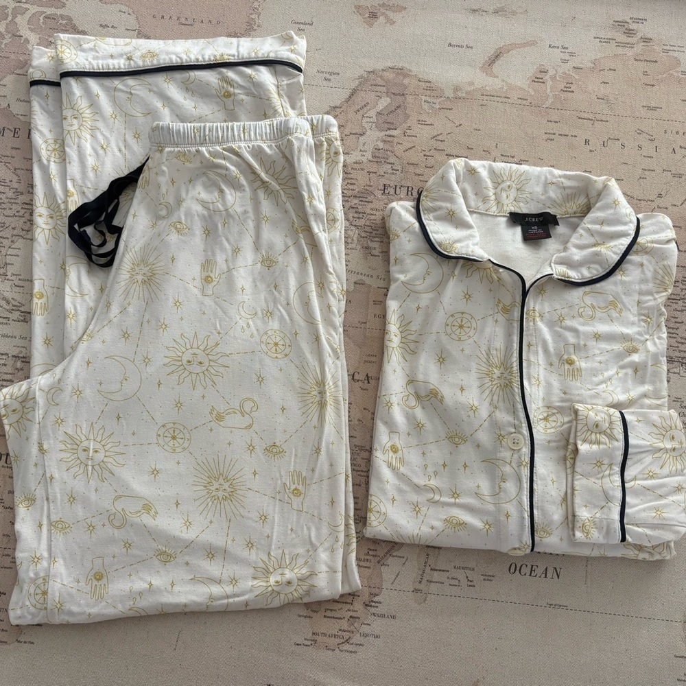 JCrew Zodiac Pajama Set Size XS - Picture 3 of 9